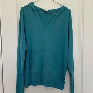 CAbi Teal V-Neck Sweater